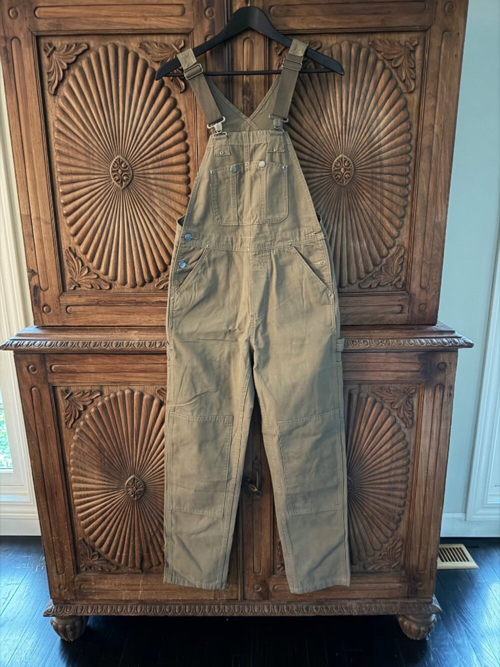 MadePants Cotton Duck Bib Overalls Sandstone - Brand New